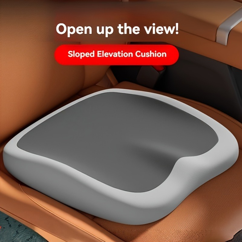 Memory Foam Car Neck Pillow Lumbar Support - Ergonomisch zitkussen van traagschuim, enkelvoudig autostoelverhoger