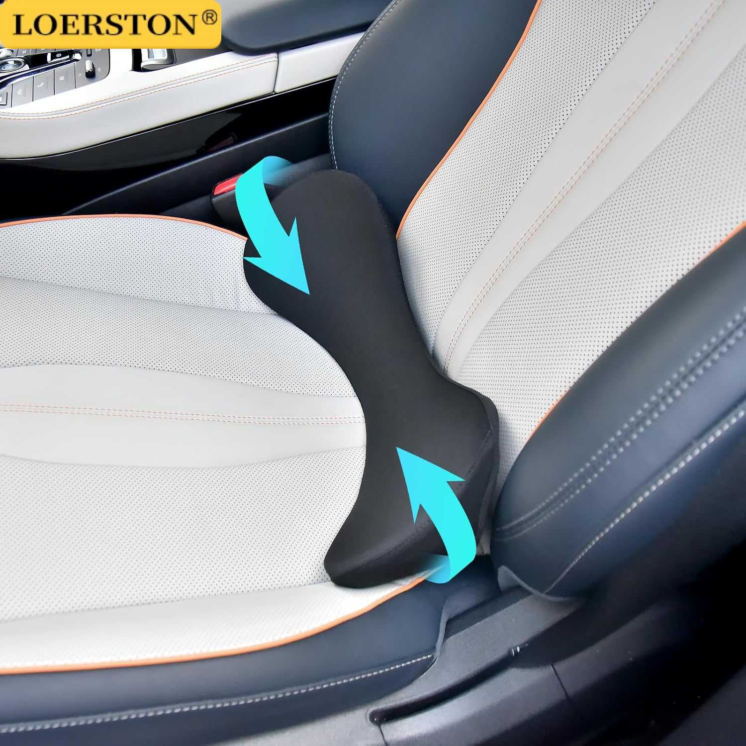 Memory Foam Car Neck Pillow Lumbar Support - Multifunctioneel rugkussen Lendensteunkussen Traagschuim Verlicht pijn