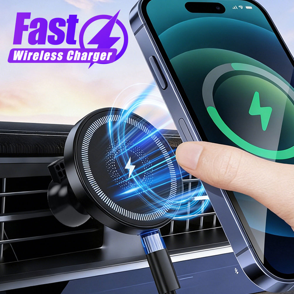 Magnetic Phone Holder For Car Vent - Magnetische draadloze autolader luchtventiel telefoonhouder standaard