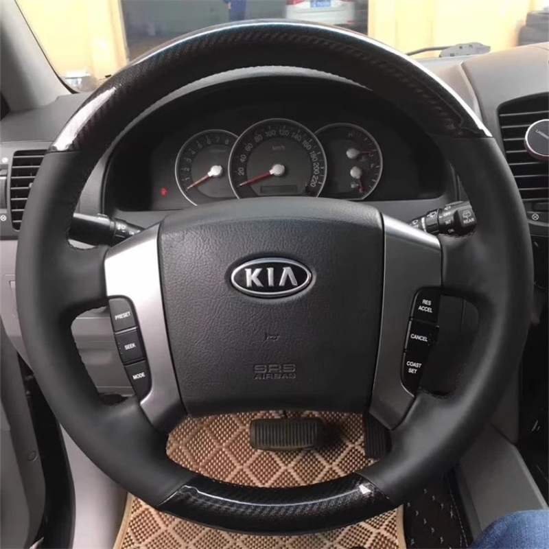 Car Steering Wheel Cover Anti Slip Breathable - Voor Kia Sorento 2003-2009 Handgestikt antislip