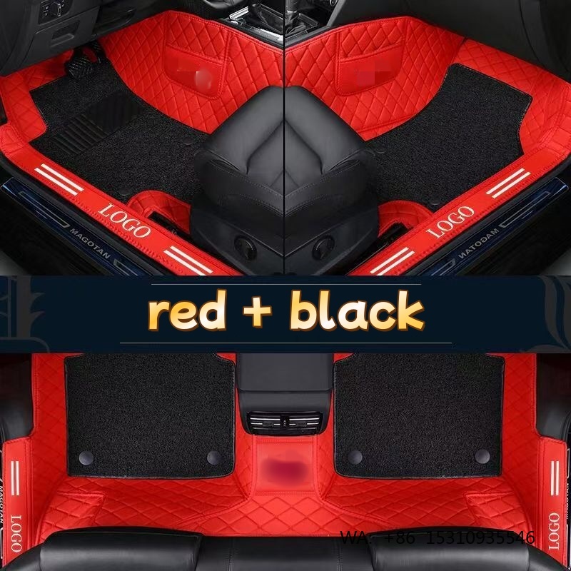 Car Floor Mats Universal Waterproof Leather - Luxe PVC lederen volledig afdekkende waterdichte