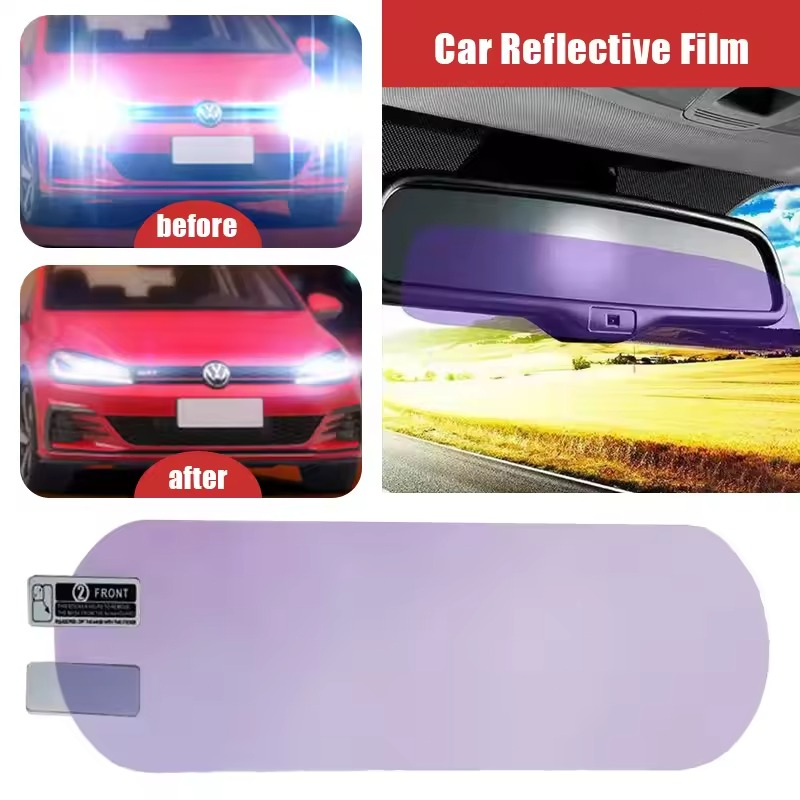 Anti Glare Car Rearview Mirror Film - Auto-interieur achteruitkijkspiegel Anti-glare film Nacht Omkeren