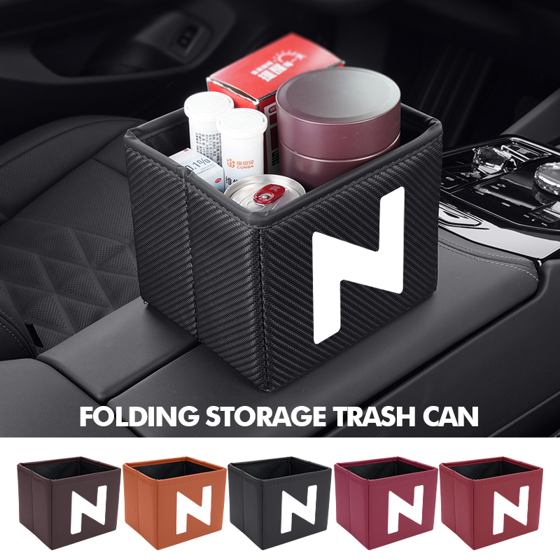 Waterproof Car Trash Can With Lid - Auto-prullenbak Opvouwbare vuilniszak Waterdichte organizer tas
