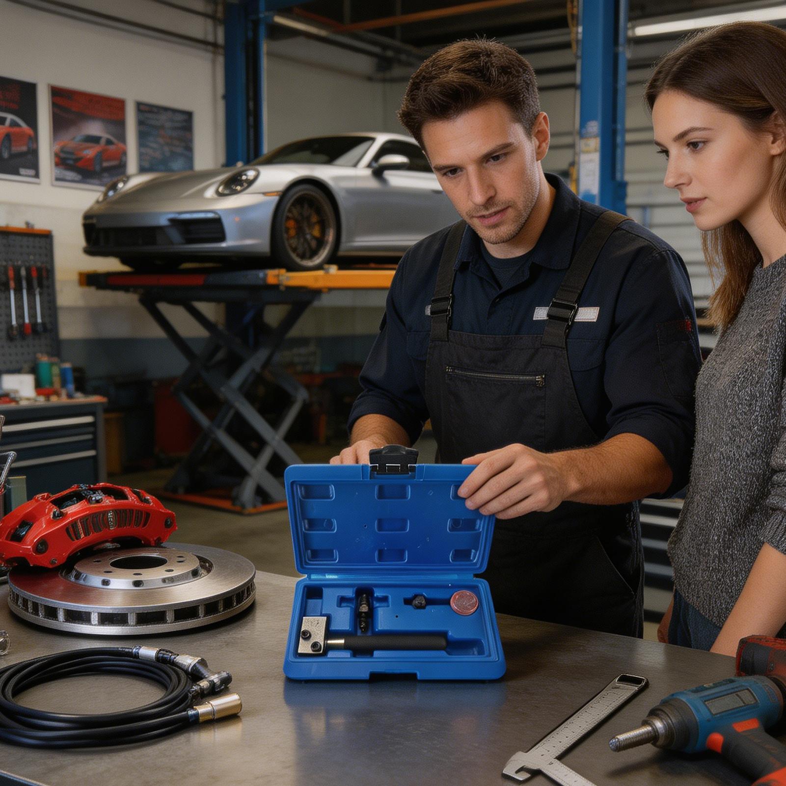 Auto Repair Tools - Reparatieset voor remleidingen Handbediende auto-onderhoudsapparatuur Remleidingafvlakkingsgereedschap