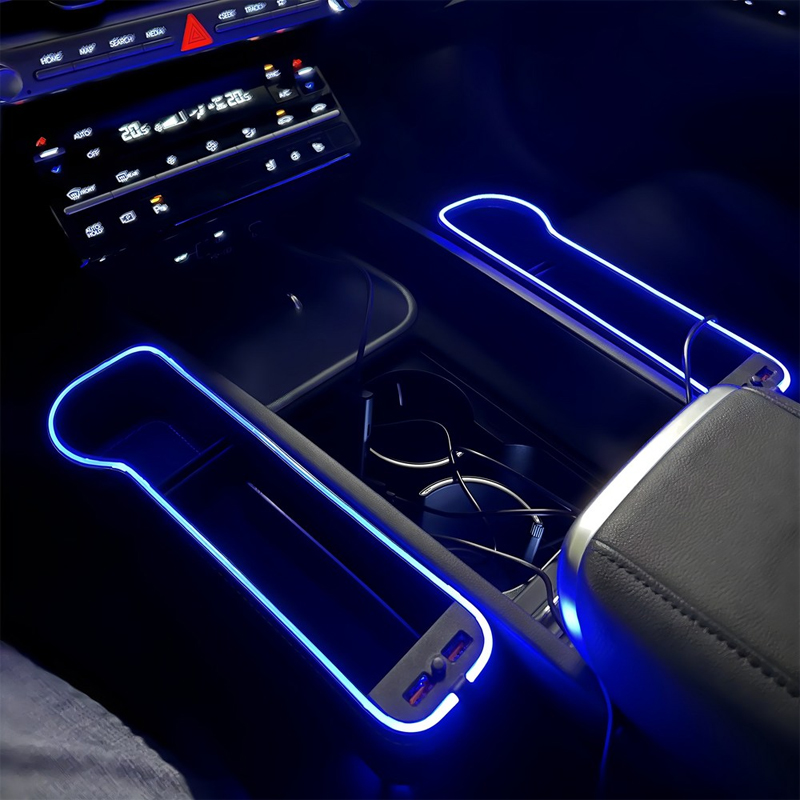 Seat Gap Filler Organizer With Usb Charger - LED Autostoel Spleet Opbergdoos Auto Organizer