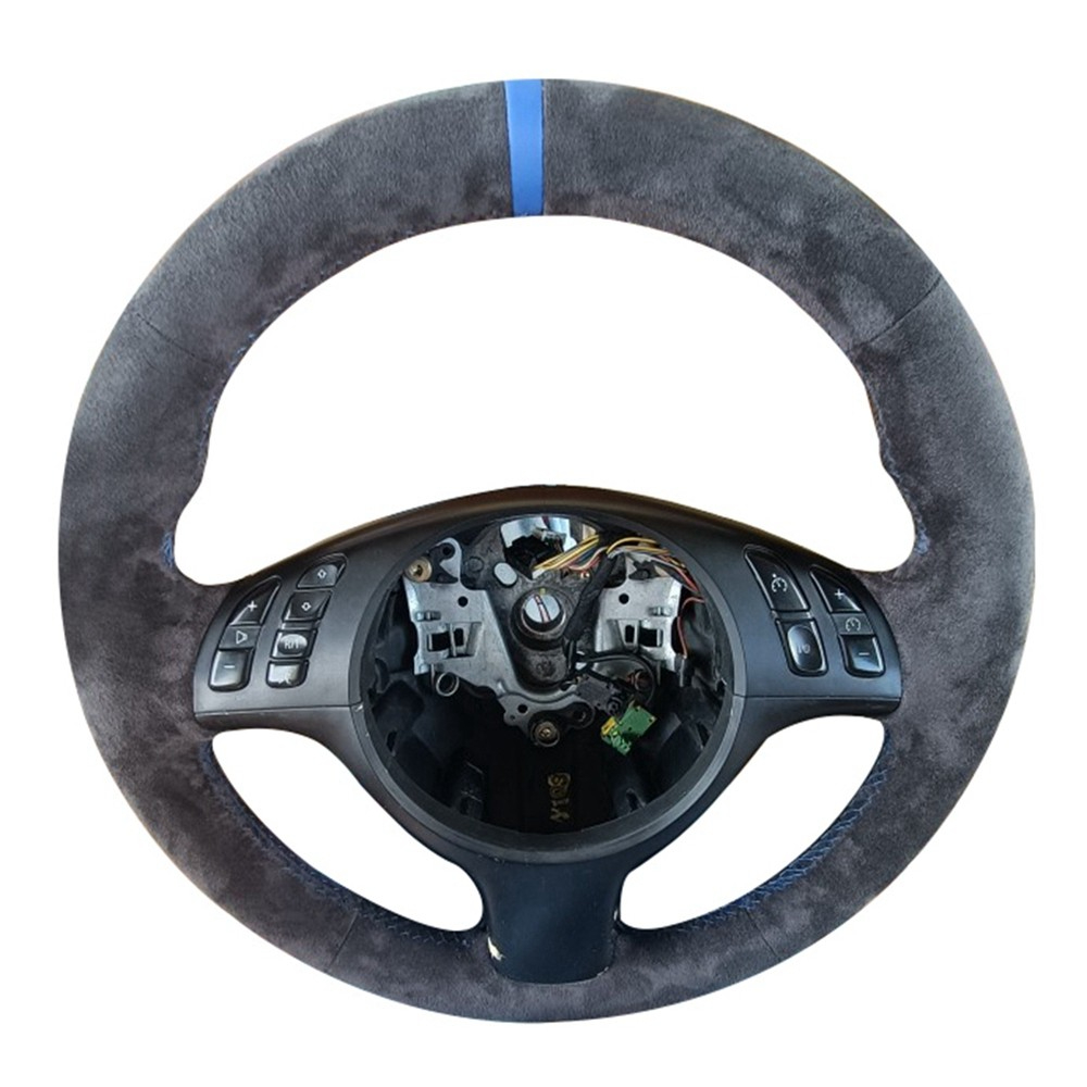 Car Steering Wheel Cover Anti Slip Breathable - Vlecht Auto Stuurhoes Wrap Handnaaien Anti-Slip