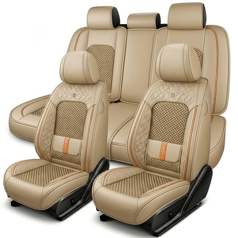 Leather Car Seat Covers Full Set Universal - Voor Jetour T2, Dacia Jogger, EX30,