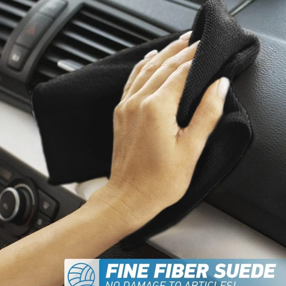 Microfiber Car Drying Towel Super Absorbent - Zwarte microvezel reinigingsdoek absorberende handdoek voor