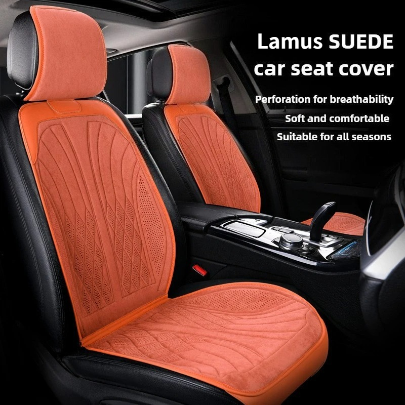 Leather Car Seat Covers Full Set Universal - Luxe Suède Lederen Autostoelbeschermingsmat Vier Seizoenen
