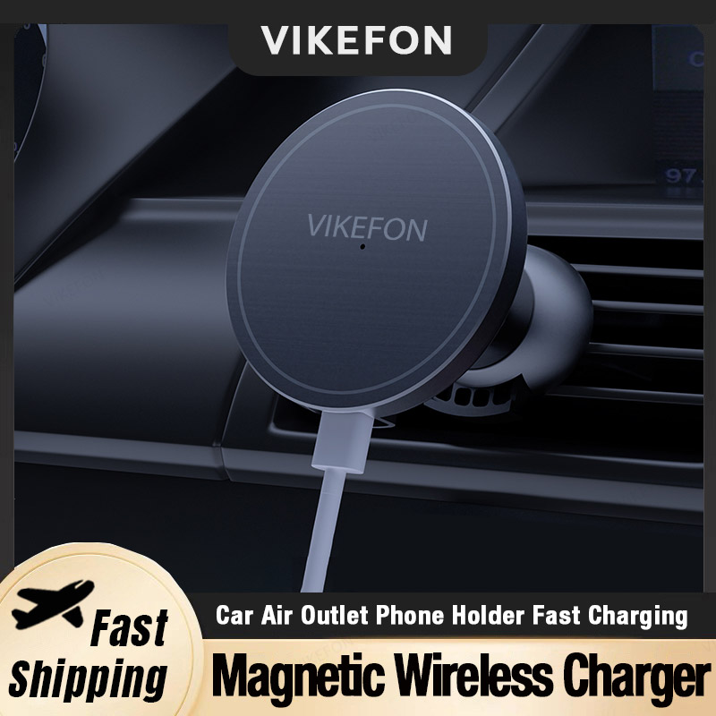 Magnetic Phone Holder For Car Vent - Auto Luchtuitlaat Draadloze Oplader Telefoon Stand