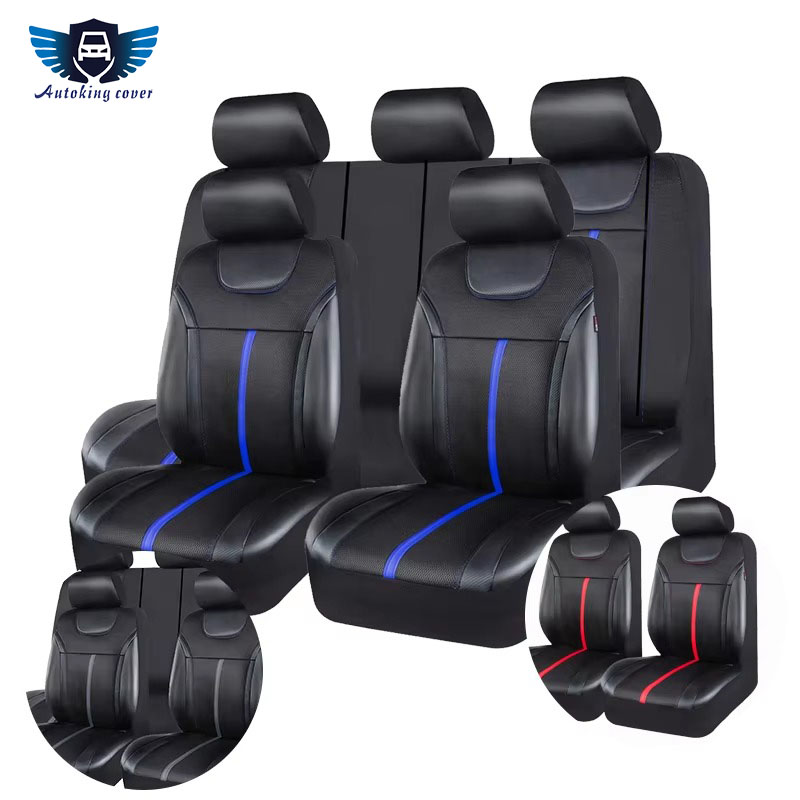 AUTOKING PU Lederen en Mesh St - Leather Car Seat Covers Full Set Universal recensie en prijs