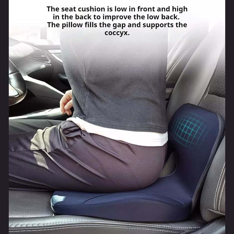 Auto Hoofdrijdersstoel Verhoge - Memory Foam Car Neck Pillow Lumbar Support recensie en prijs