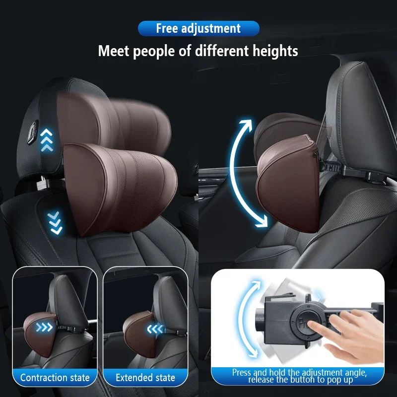Lederen Autostoel Hoofdsteun K - Memory Foam Car Neck Pillow Lumbar Support recensie en prijs