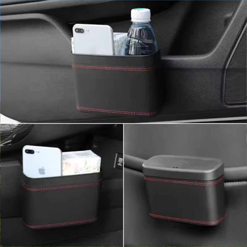 Kleine draagbare auto-afvalbak - Waterproof Car Trash Can With Lid recensie en prijs
