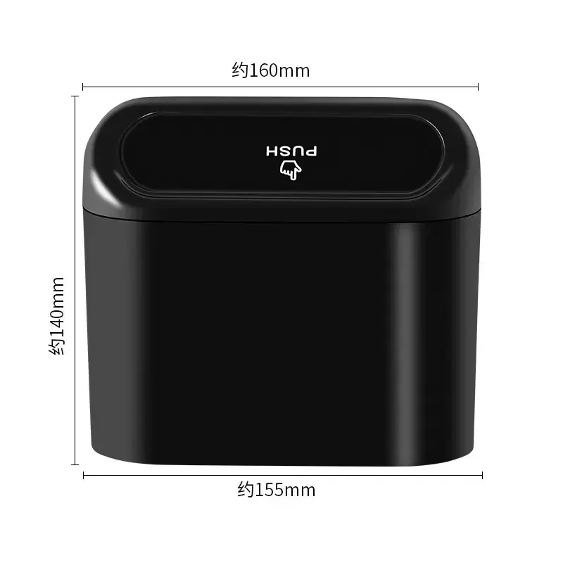 Mini auto-afvalbak met push-op - Waterproof Car Trash Can With Lid recensie en prijs