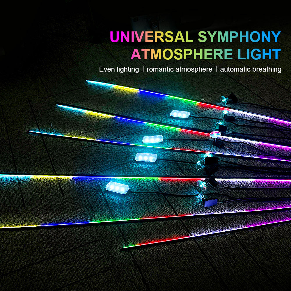 18 in 1 64 kleuren RGB Symfoni - Led Ambient Interior Car Lights App Control recensie en prijs