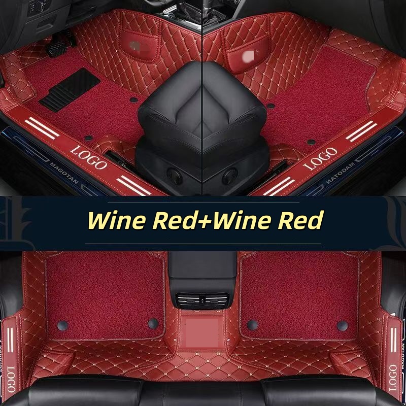 Luxe PVC lederen volledig afde - Car Floor Mats Universal Waterproof Leather recensie en prijs