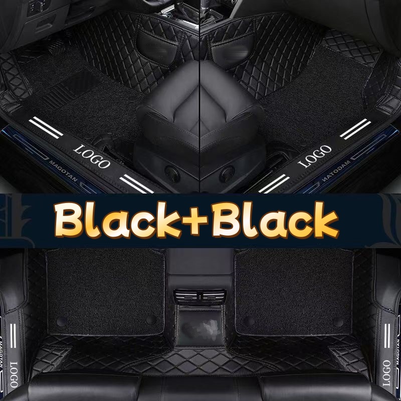Luxe PVC lederen volledig afde - Car Floor Mats Universal Waterproof Leather recensie en prijs