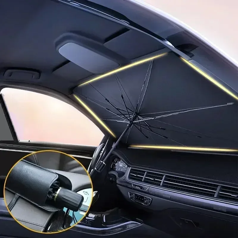 Autozonnescherm, windscherm, p - Car Sunshade Windshield Umbrella Foldable recensie en prijs