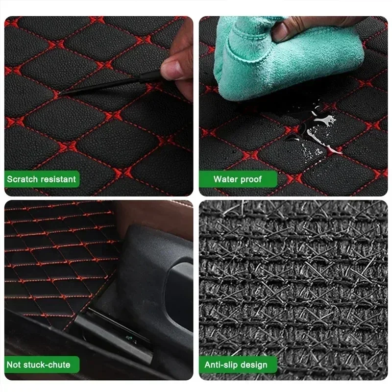 Autovloermatten 4 STUKS Univer - Car Floor Mats Universal Waterproof Leather recensie en prijs