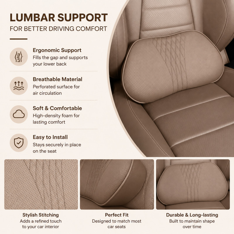 Auto hoofdsteun nekkussen memo - Memory Foam Car Neck Pillow Lumbar Support recensie en prijs
