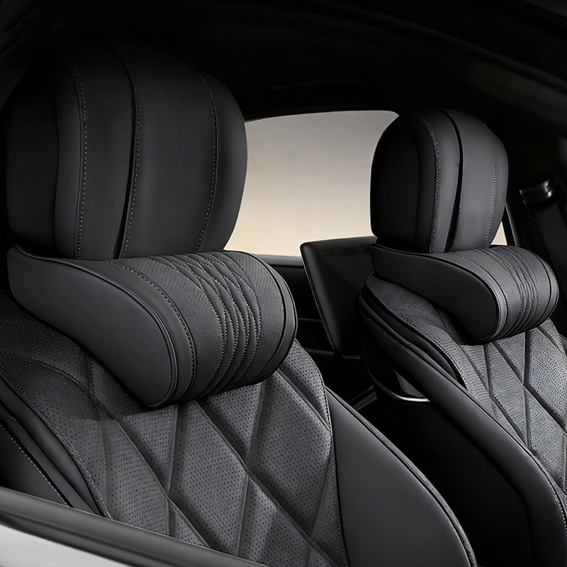 Luxe hoofdsteunkussen van traa - Memory Foam Car Neck Pillow Lumbar Support recensie en prijs