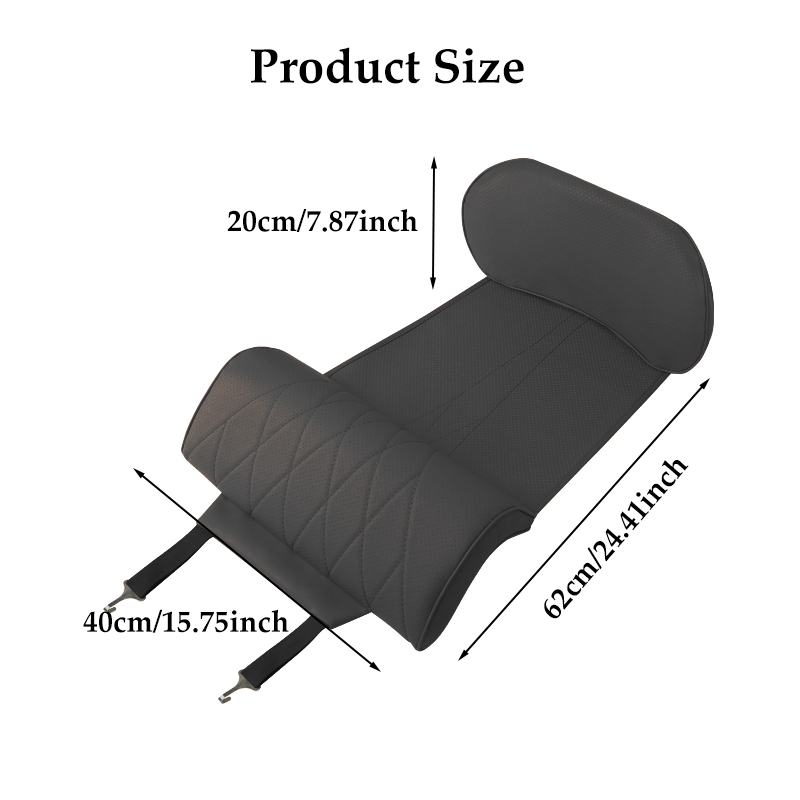 Nappa lederen beensteun verlen - Memory Foam Car Neck Pillow Lumbar Support recensie en prijs