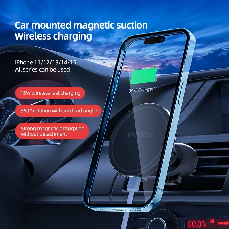 Auto Luchtuitlaat Draadloze Op - Magnetic Phone Holder For Car Vent recensie en prijs