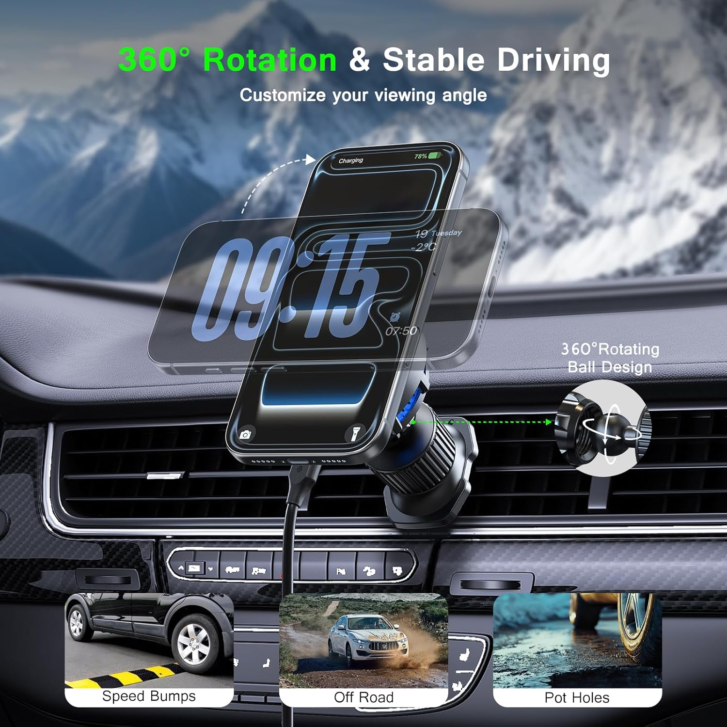 UYUXIO Consumentenelektronica  - Magnetic Phone Holder For Car Vent recensie en prijs