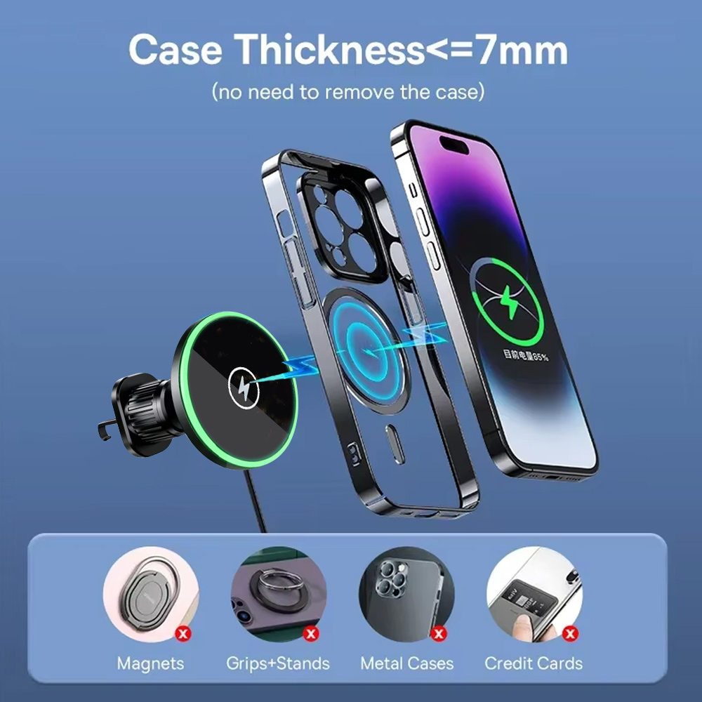 30W snel opladende magnetische - Wireless Car Charger Mount Fast Charging recensie en prijs