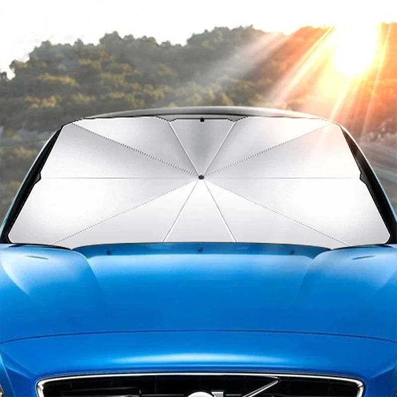 Autozonnescherm, paraplu-type  - Car Sunshade Windshield Umbrella Foldable recensie en prijs