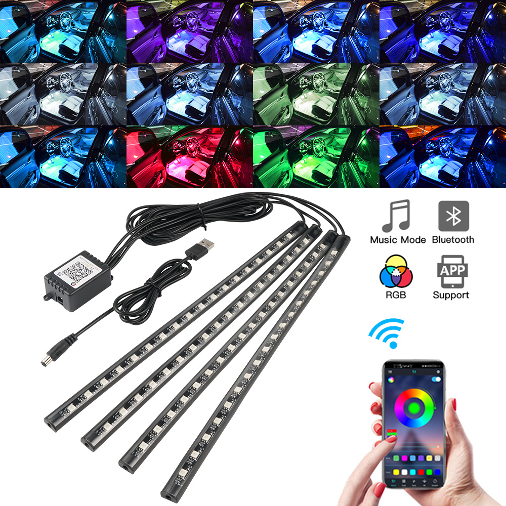 Neon LED Interieur Autolicht A - Led Ambient Interior Car Lights App Control recensie en prijs