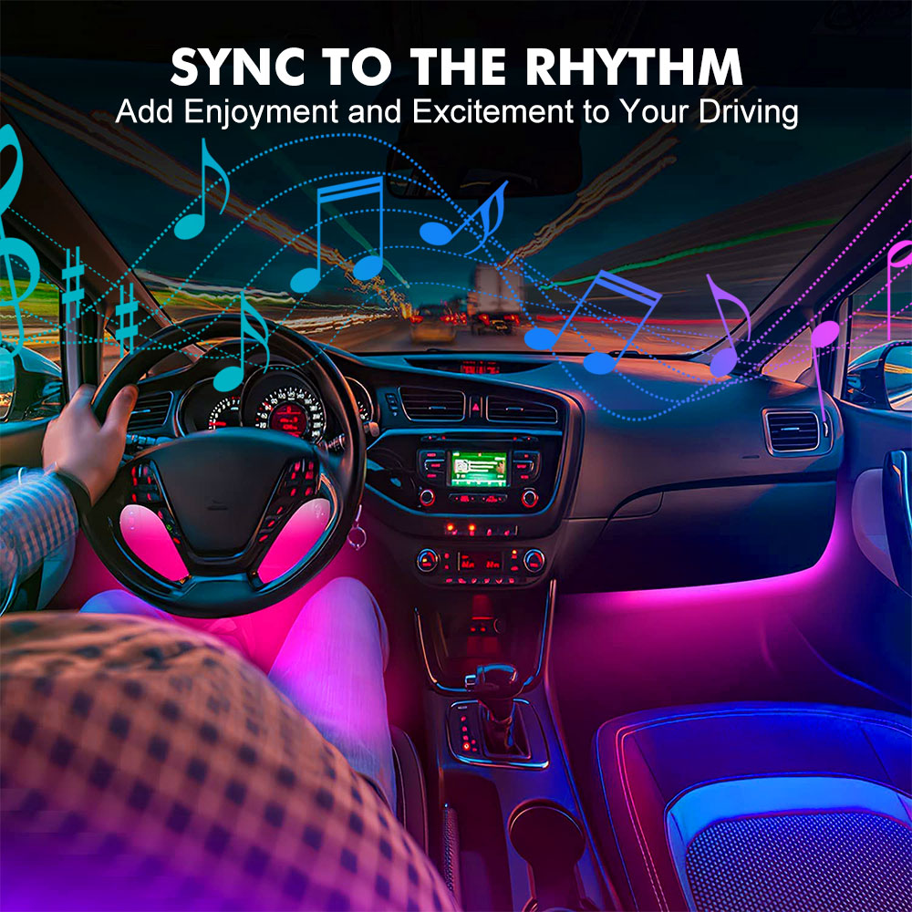 Neon LED Interieur Autolicht A - Led Ambient Interior Car Lights App Control recensie en prijs