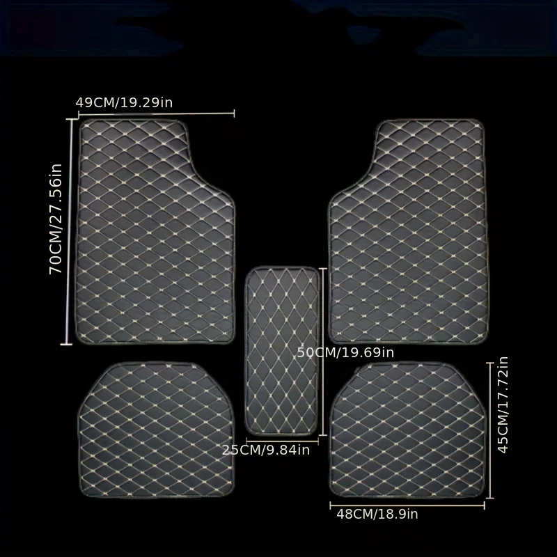 5-delige universele auto vloer - Car Floor Mats Universal Waterproof Leather recensie en prijs