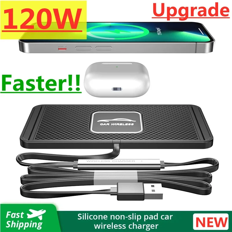 Siliconen Pad Stand Draadloze  - Wireless Car Charger Mount Fast Charging recensie en prijs