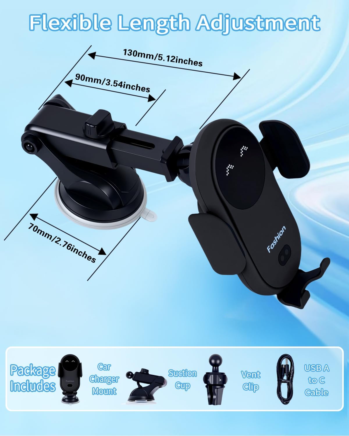 Draadloze autolader standaard  - Wireless Car Charger Mount Fast Charging recensie en prijs