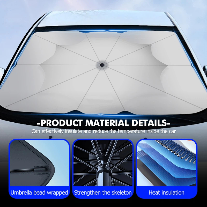 Autozonnescherm Opvouwbare voo - Car Sunshade Windshield Umbrella Foldable recensie en prijs