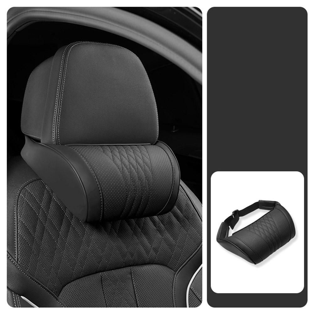 Luxe lederen hoofdsteun voor i - Memory Foam Car Neck Pillow Lumbar Support recensie en prijs