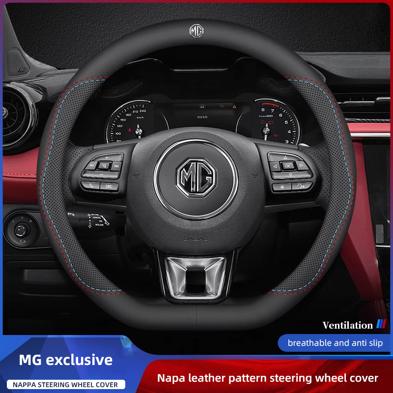 1 Stuks Napa Lederen Auto Stuu - Car Steering Wheel Cover Anti Slip Breathable recensie en prijs