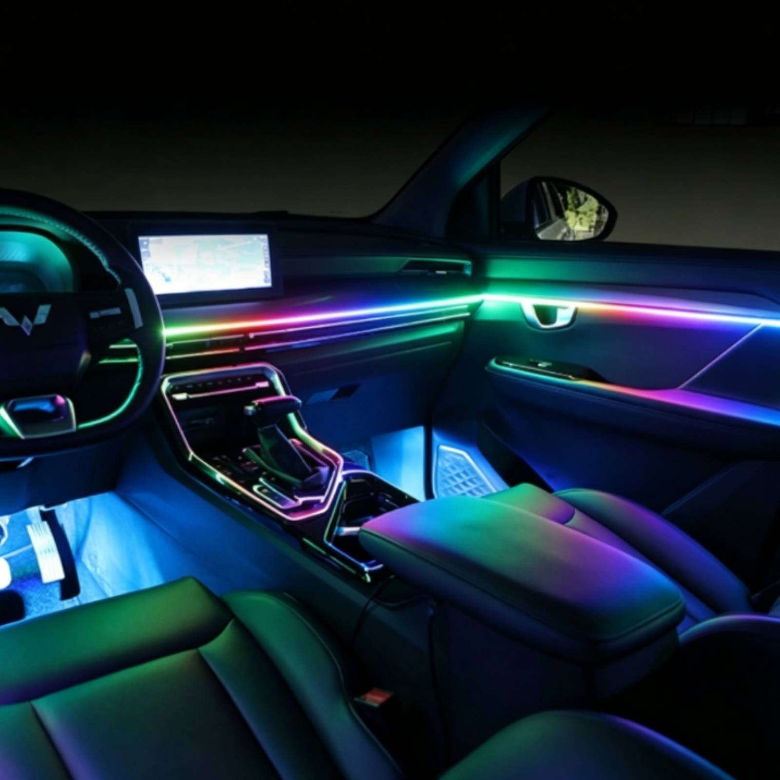 6-delige acryl auto-interieur  - Led Ambient Interior Car Lights App Control recensie en prijs
